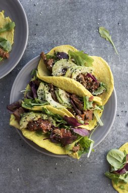 Lezzetli tavuk Tacos