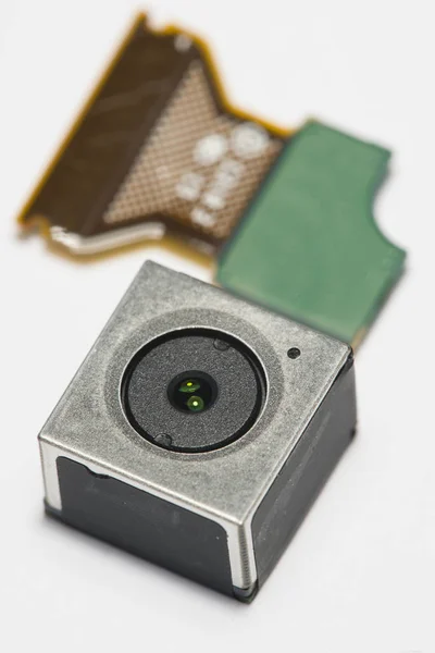 Fotoaparát smartphonu a jeho elektronické obvody — Stock fotografie