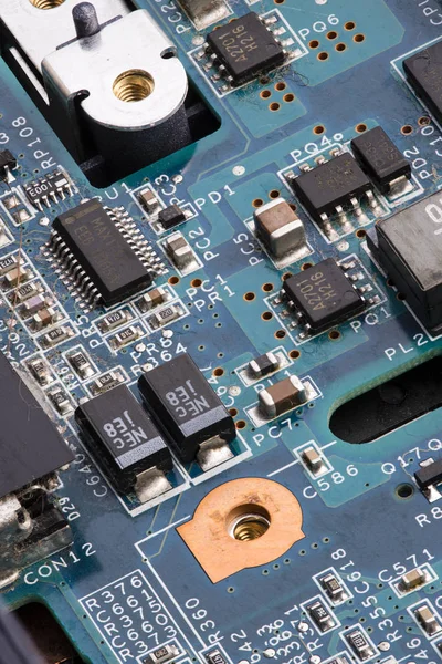 Detalhe dos circuitos eletrônicos — Fotografia de Stock