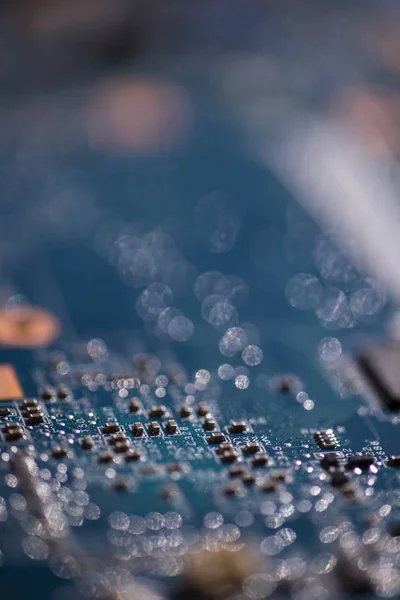 Detalhe dos circuitos eletrônicos — Fotografia de Stock