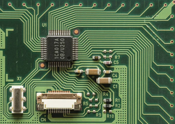 Dettaglio dei circuiti elettronici — Foto Stock