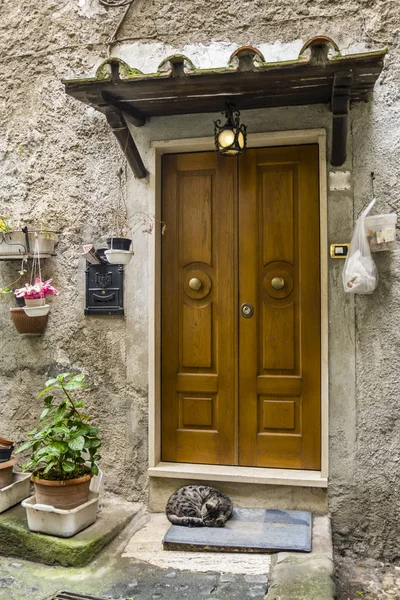 Típica puerta de entrada italiana — Foto de Stock
