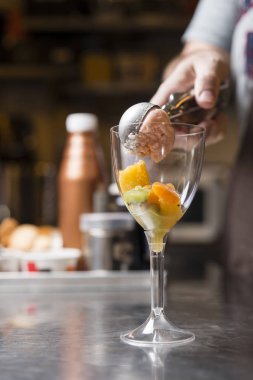 İtalyan dondurma zanaat hazırlık