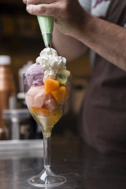 İtalyan dondurma zanaat hazırlık