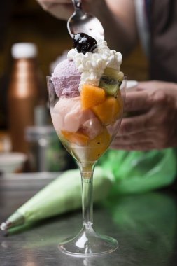 İtalyan dondurma zanaat hazırlık