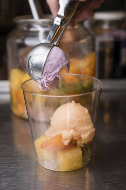 İtalyan dondurma zanaat hazırlık