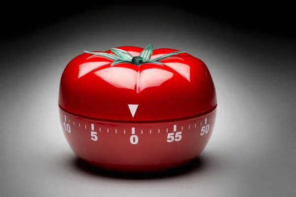 Tomaten-Timer gegen Verzögerungen. — Stockfoto