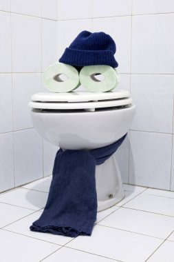 Tuvalet kağıdı ve kâse sanat fotoğrafçılığı.