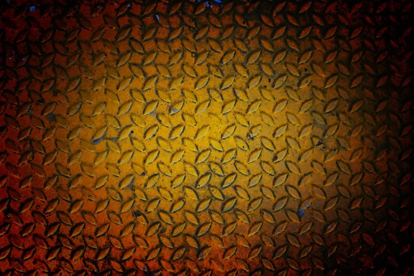 Eski sarı elmas çelik sac arka plan.