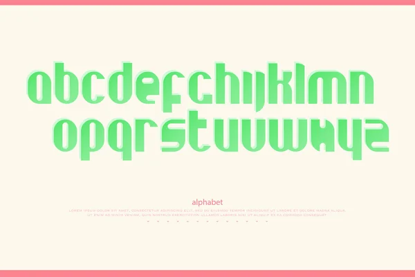 Набір стильних літер абетки ізольовані на білому тлі. вектор сучасний, жирний шрифт. сучасний дизайн заголовка персонажа. декоративне налаштування журналу — стоковий вектор