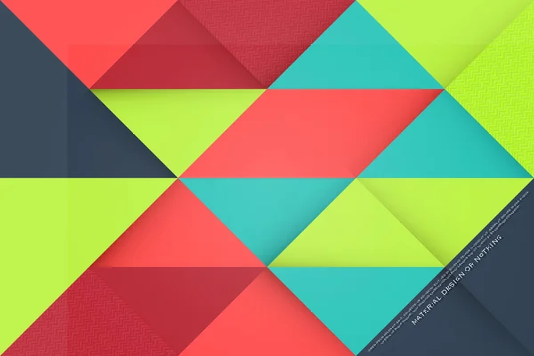 Abstrakter, farbenfroher Hintergrund mit dreieckigen Rahmen. Vektor geometrische, Mode-Tapeten-Vorlage. Material Design farbigen Hintergrund. Origami-Stil, hell, Vektor-Visitenkarten-Layout — Stockvektor