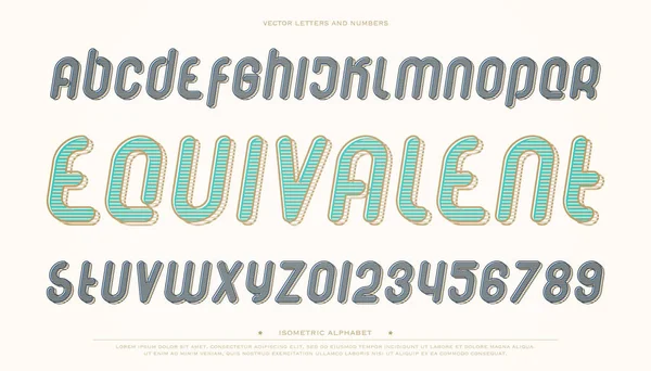 stilize Alfabe harf ve beyaz arka plan üzerinde izole sayı kümesi. vektör izometrik, eğimli yazı tipi. Modern italik yazı tasarımı. dizgi eğimli, dekoratif