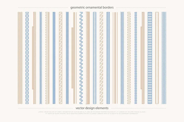 Conjunto de fronteras vintage aisladas. divisores de página decorativa vector. invitación, certificado, menú clásico o elementos de diseño de libros retro. líneas de adorno sin costuras. colección de cepillos vectoriales — Archivo Imágenes Vectoriales