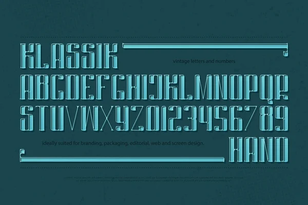 Винтажные буквы алфавита — стоковый вектор