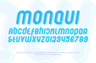 stilize Alfabe harf ve rakam