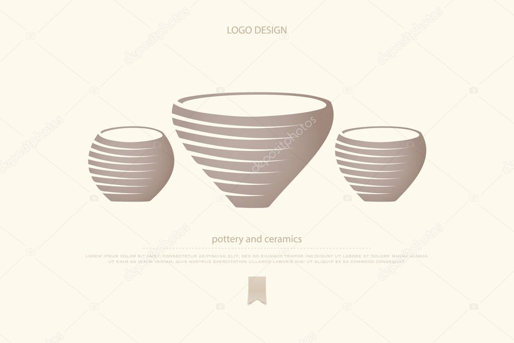 pot or clay vase icons