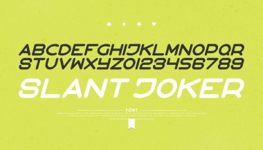 stilize Alfabe harf ve rakam