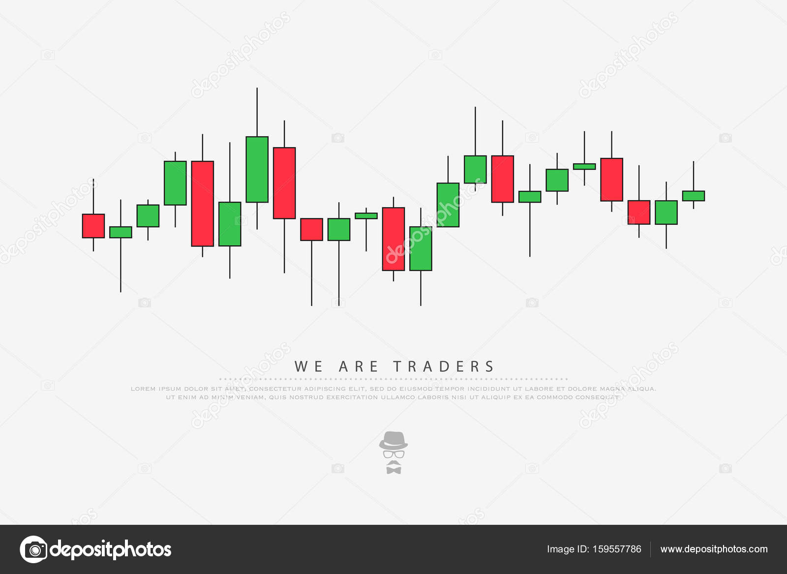 Zusammenfassung Hintergrund Mit Japanischen Kerzen Muster - 