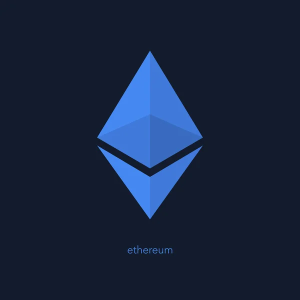 Isolated ethereum icon — Stock Vector