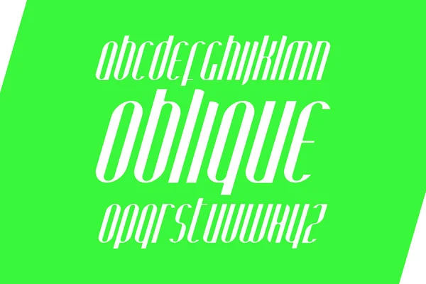 Lettere in corsivo, alfabeto stilizzato — Vettoriale Stock