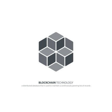 blockchain teknoloji simgesi