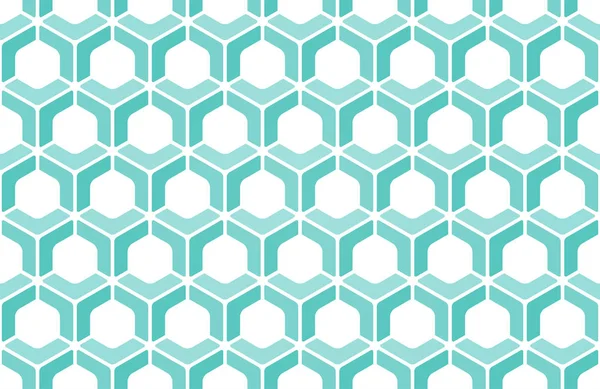 Motif sans couture avec ornement en forme d'hexagone — Image vectorielle