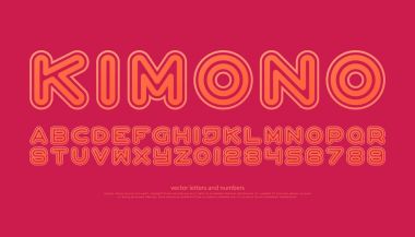 sans serif stil Alfabe harf ve rakam