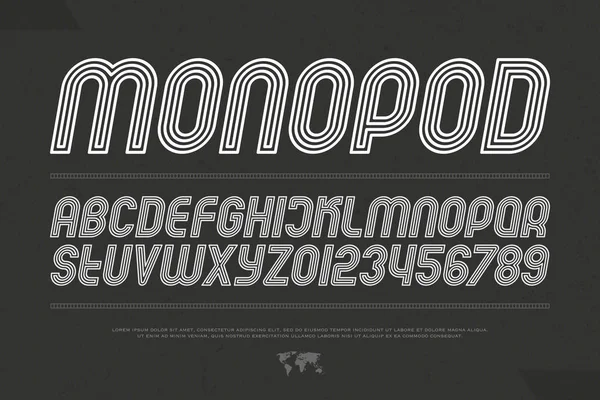 eğimli devre stil Alfabe harf ve rakam