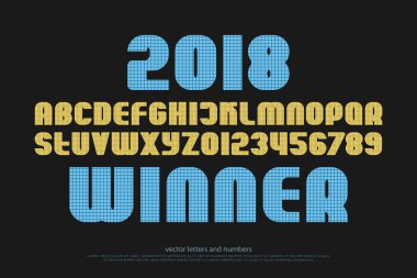 şık Alfabe harf ve rakam