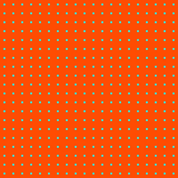 Nahtloses Muster mit blauen Quadraten auf rotem Hintergrund — Stockvektor