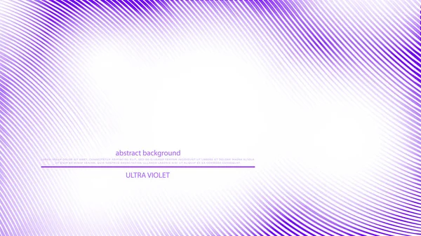 Linhas violetas sobre fundo branco. vetor ondas abstratas papel de parede. design de banner dinâmico — Vetor de Stock