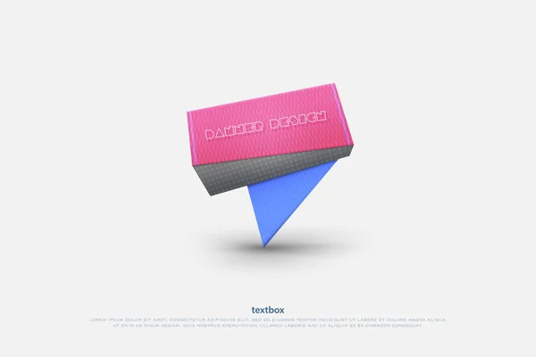 Abstract, kleurrijke origami stijl banner met ruimte voor tekst — Stockvector