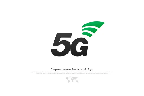 5 nesil mobil şebeke logo. izole vektör 5g simgesi