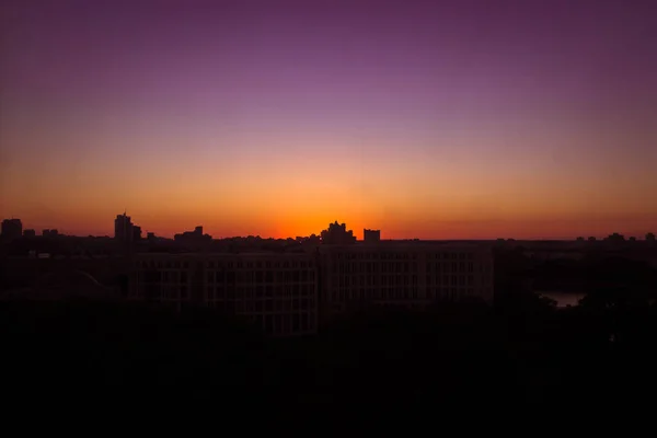 Minsk horizonte en la noche — Foto de Stock