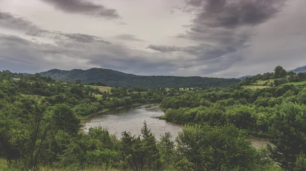 Karpat dağlarındaki dağ nehri