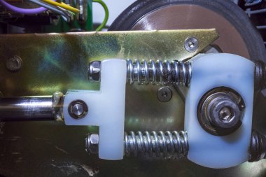 Piston and spring cam system - mechanical equipment.