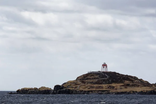 Fort Point Lighthouse Trinity Harbour Also Known Admiral Point Newfoundland — Stock Photo, Image