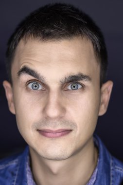 Yakın çekim adam portresi