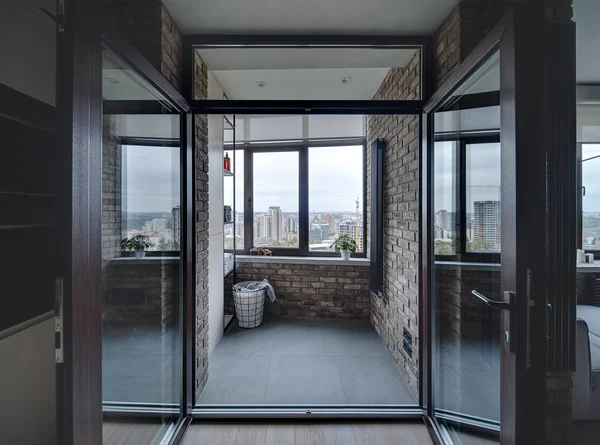 Balcony in loft style — Stock Photo, Image