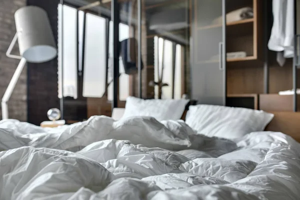 Loft style bedroom — Stock Photo, Image