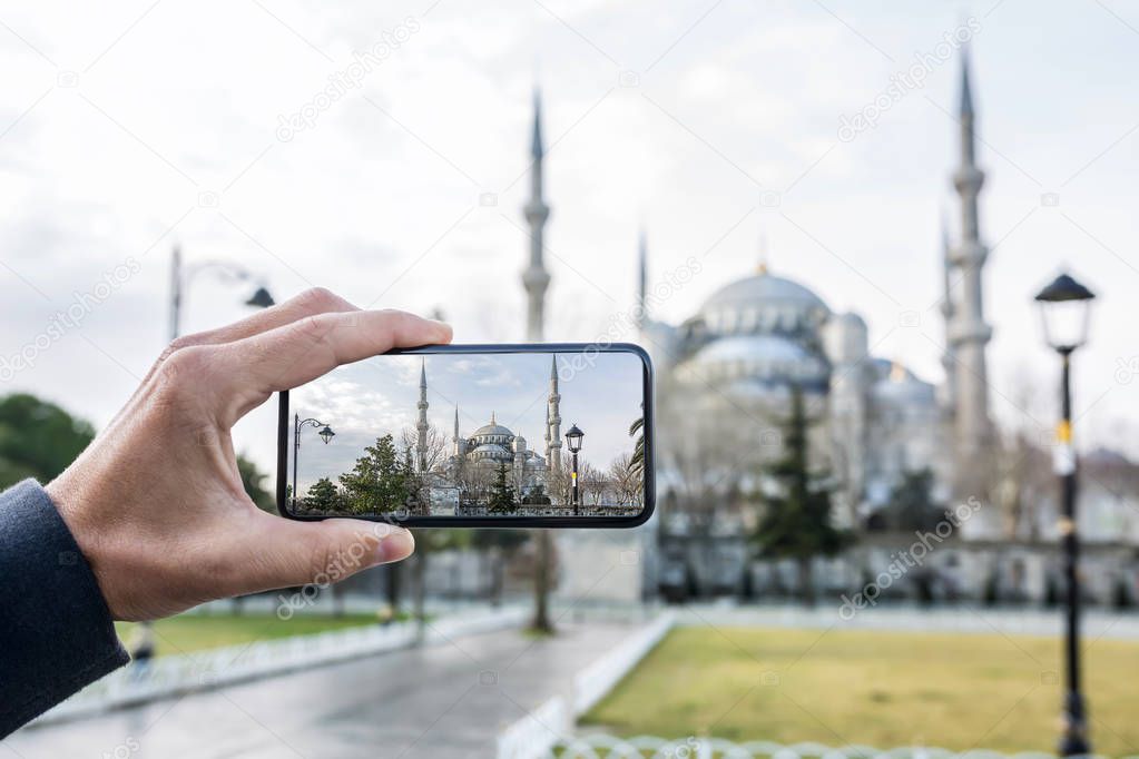 Famous Blue Mosque in Istanbul