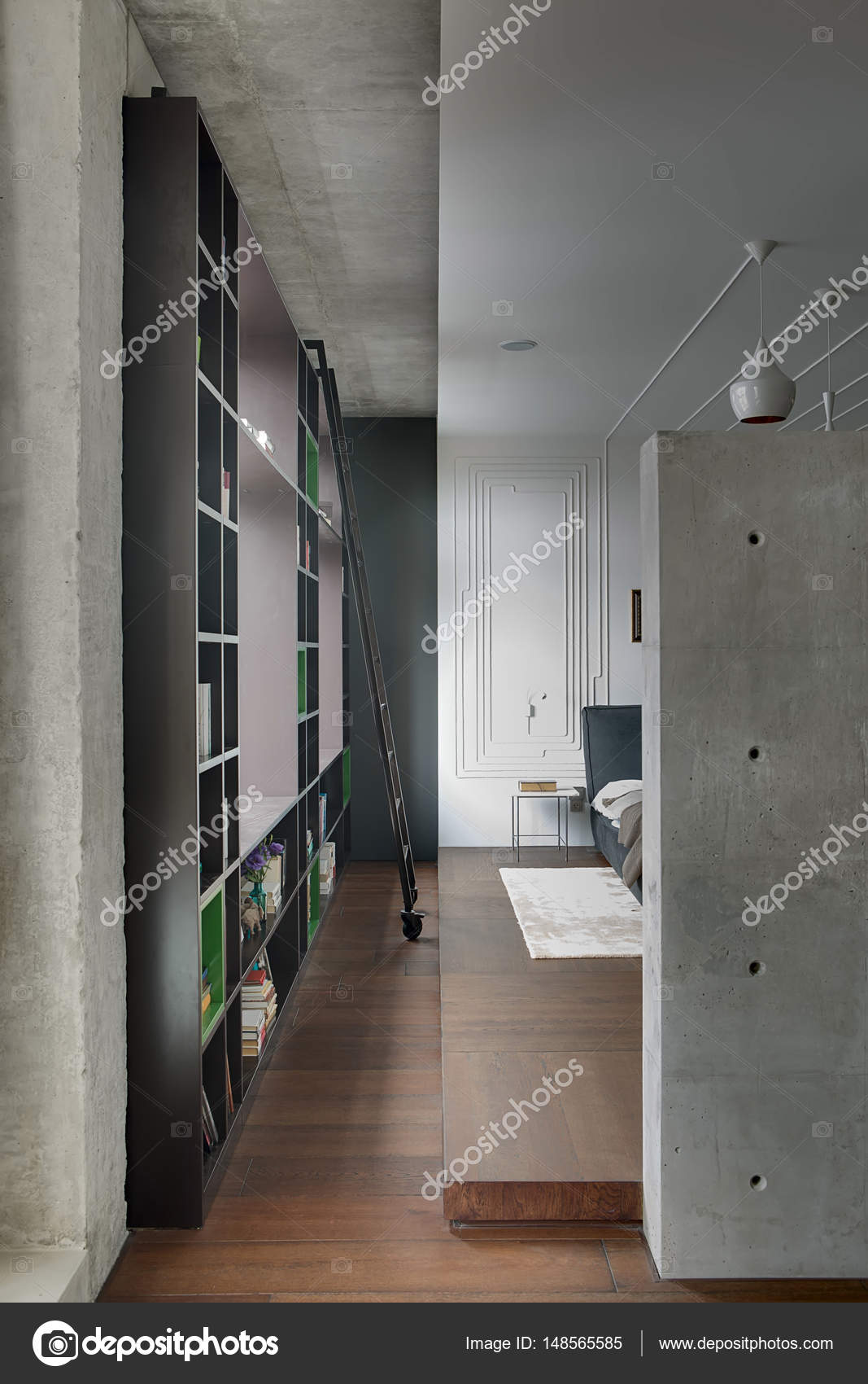 Studio Apartment In Loft Style Stock Photo C Bezikus 148565585