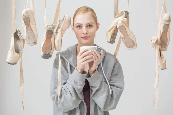 Retrato de una joven bailarina — Foto de Stock