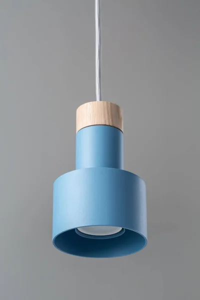 Hanging blue lamp — Stock Photo, Image