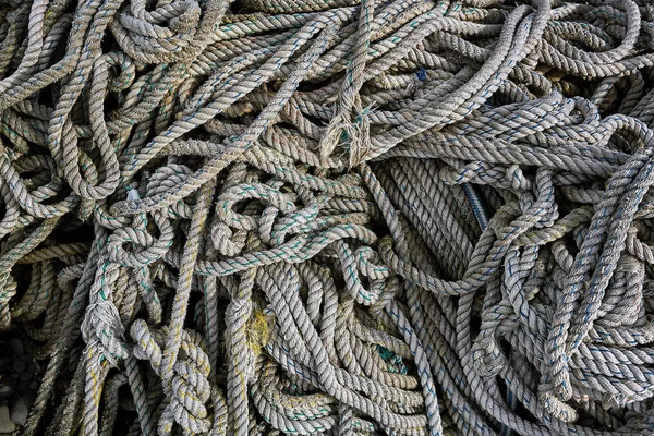 Lying wicker ropes — Stock Photo, Image