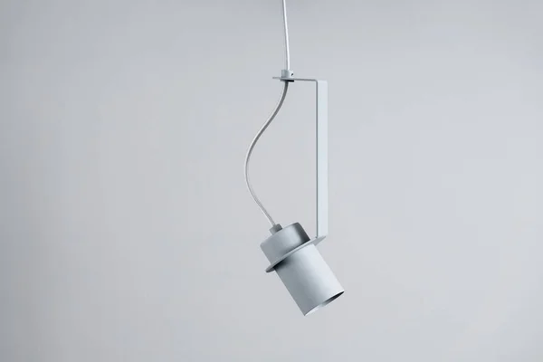 Fém szürke lámpa lóg — Stock Fotó