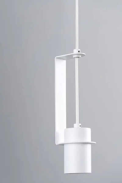 Metalen witte hanglamp — Stockfoto