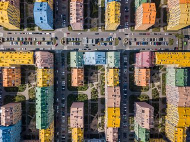 Cityscape hava fotoğrafı