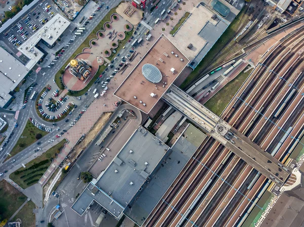 Foto aerea del paesaggio urbano — Foto Stock
