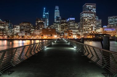 Gece cityscape San Francisco
